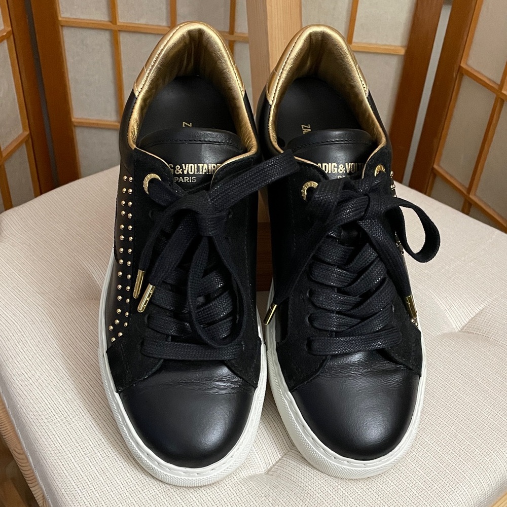Zadig & Voltaire ZV1747 Studded Sneakers US 7 / EU 38 - Picture 5 of 17
